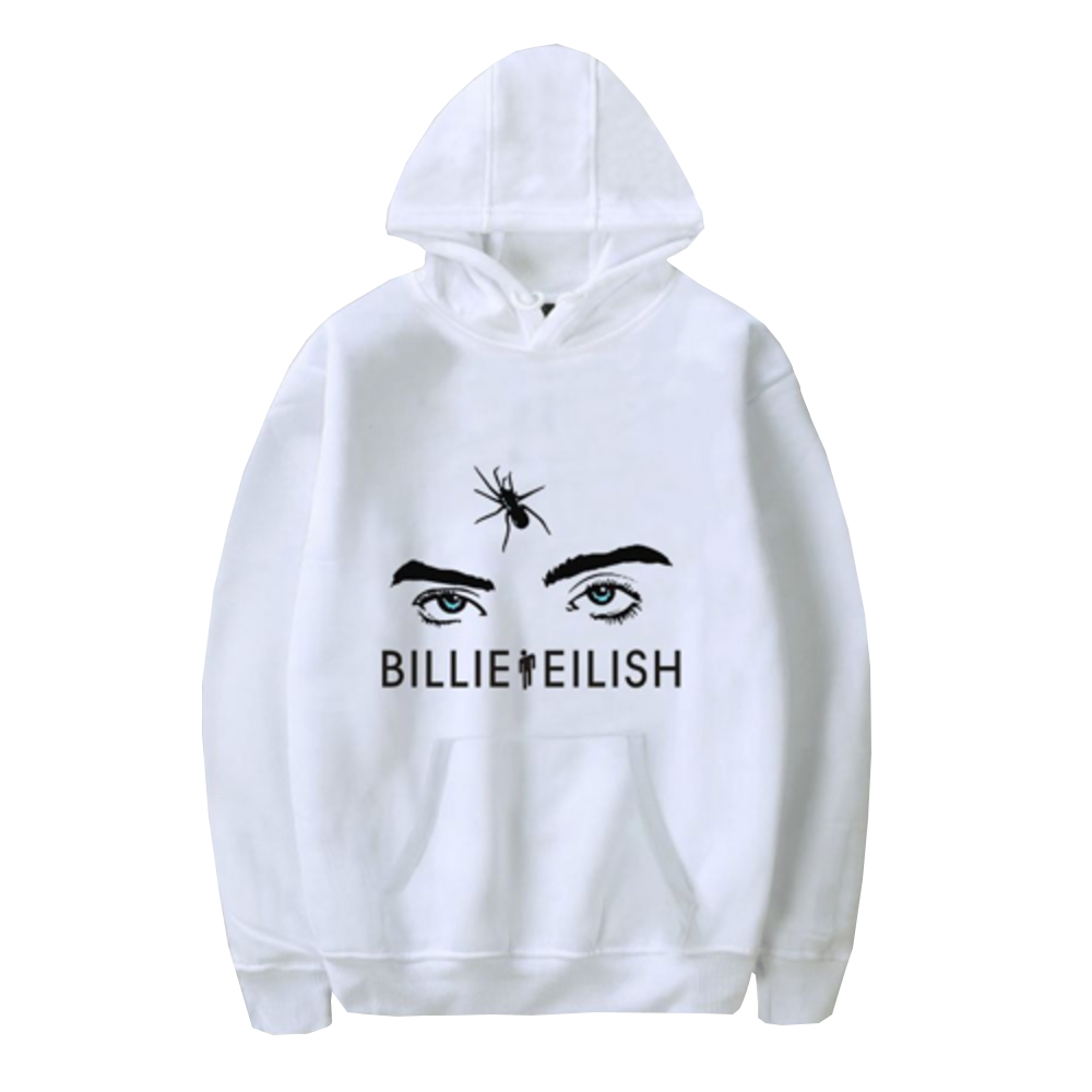 Billie eilish merch hot sale white hoodie