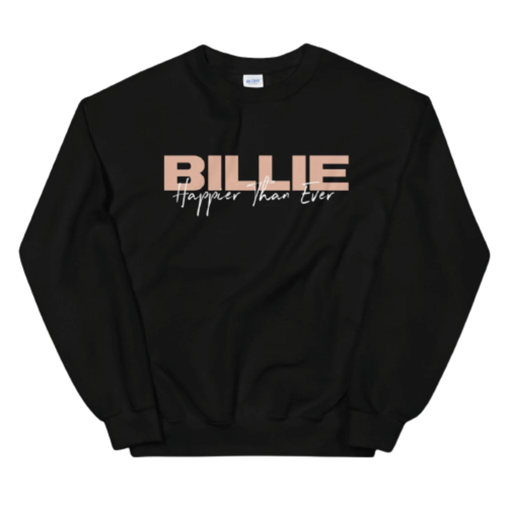 Billie Eilish Merch Happier Than Ever Sweatshirt Billie Eilish Store