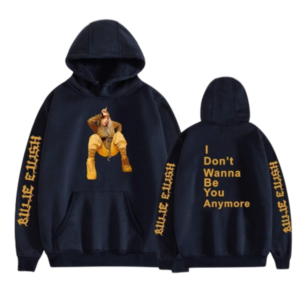 BILLIE EILISH MERCH I DONT WANNA BE YOU ANYMORE HOODIE